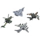 thumbnail image 1 of Juguete de avión para niños, 4 piezas de avión extraíble, modelo de avión de aleación hecho a mano con cuidado, 1 of 9