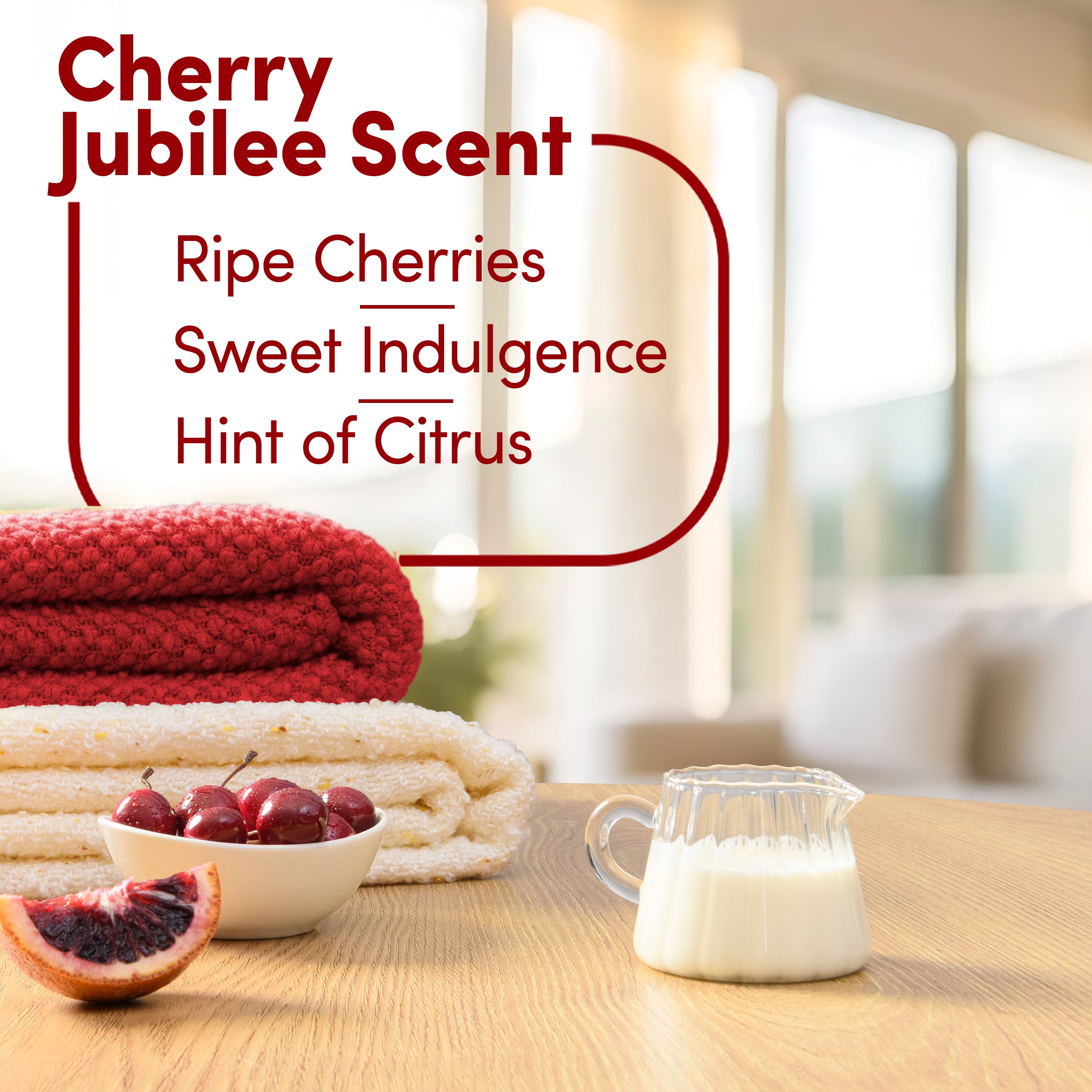 Downy Cozy Collection Liquid Fabric Softener, Cherry Jubilee Scent, 38 fl oz, 57 Loads