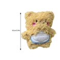 thumbnail image 3 of Crafts Cartoon Terry Bear Appliques Butter Appliques Handmade Ponytail Decoration Lovely Hair Barrettes, 3 of 4