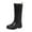 Black, variant on AUXDIQ Rain Boots Women Knee-High Waterproof Rain Shoes Outdoor Garden Shoes
