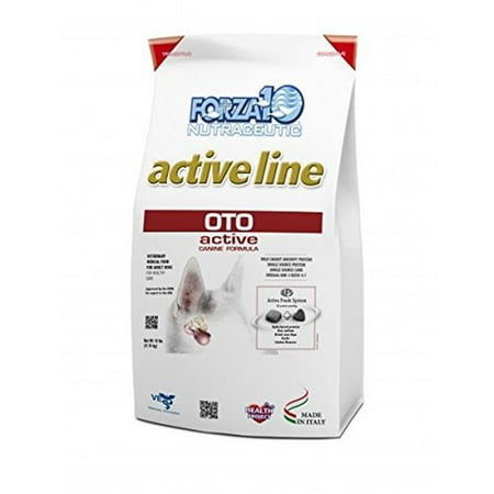 Forza10 Active Oto Dry Dog Food, for Adult Dogs Any Breed, Ear Support, Fish Flavor, 6lb