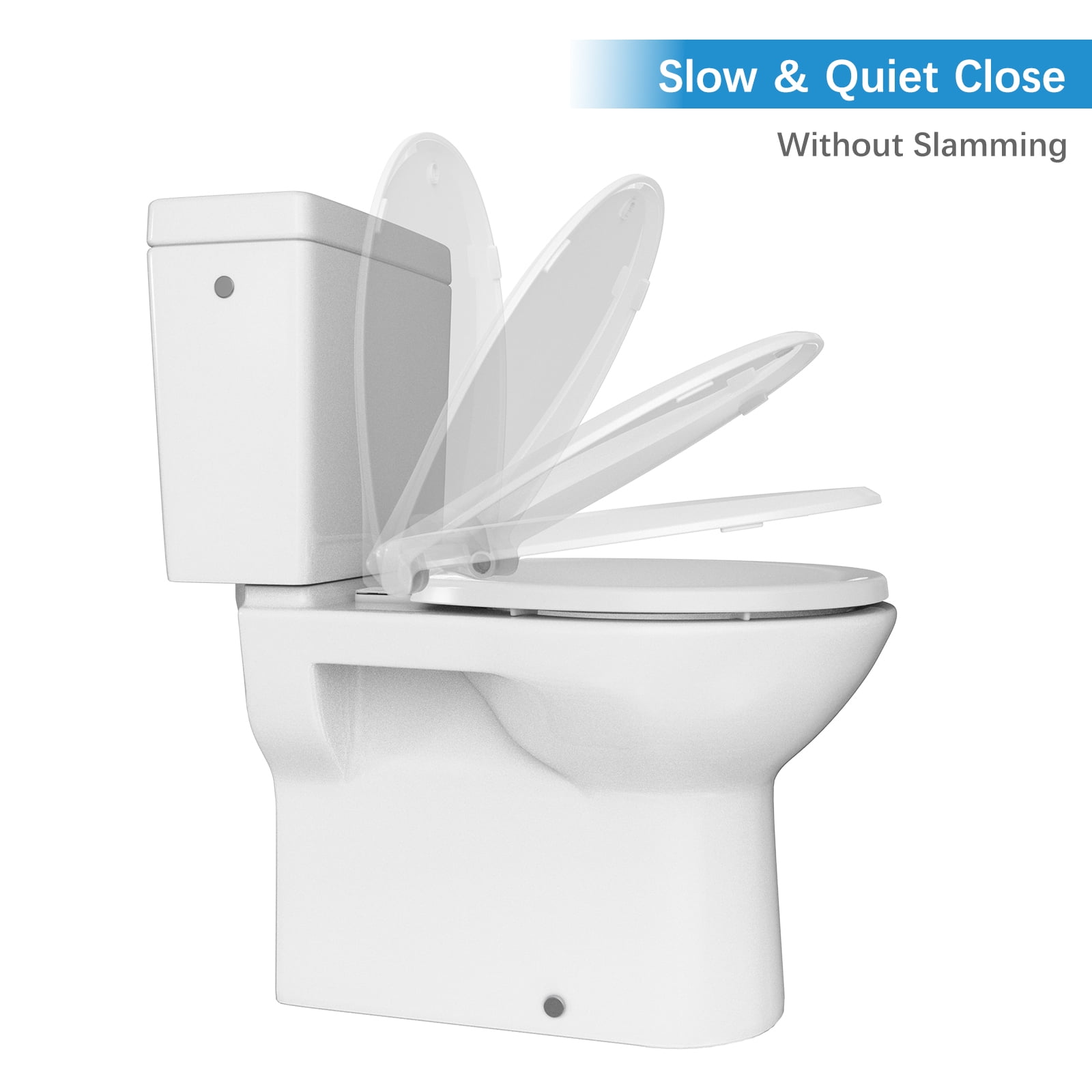 GymChoice 2-in-1 Toilet Seat for Toddlers and Adults Built-in Potty Training Seat, Soft-Close, Comfortable, and Removable Never Loosen Design for Kids Potty Training and Toddler Toilet Seat Needs
