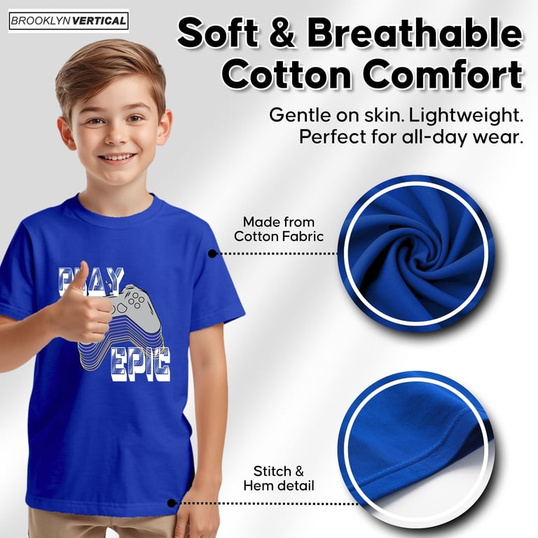 Brooklyn Vertical Boy's Gaming T-Shirt 4-Pack photo 4