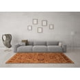 thumbnail image 3 of Ahgly Company Indoor Round Oriental Orange Traditional Area Rugs, 3' Round, 3 of 4