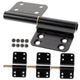thumbnail image 4 of 4 Pcs Lift off Hinge Closing Door Hinge Removable Hinges 9.5X3.9X1.1CM Black, 4 of 8