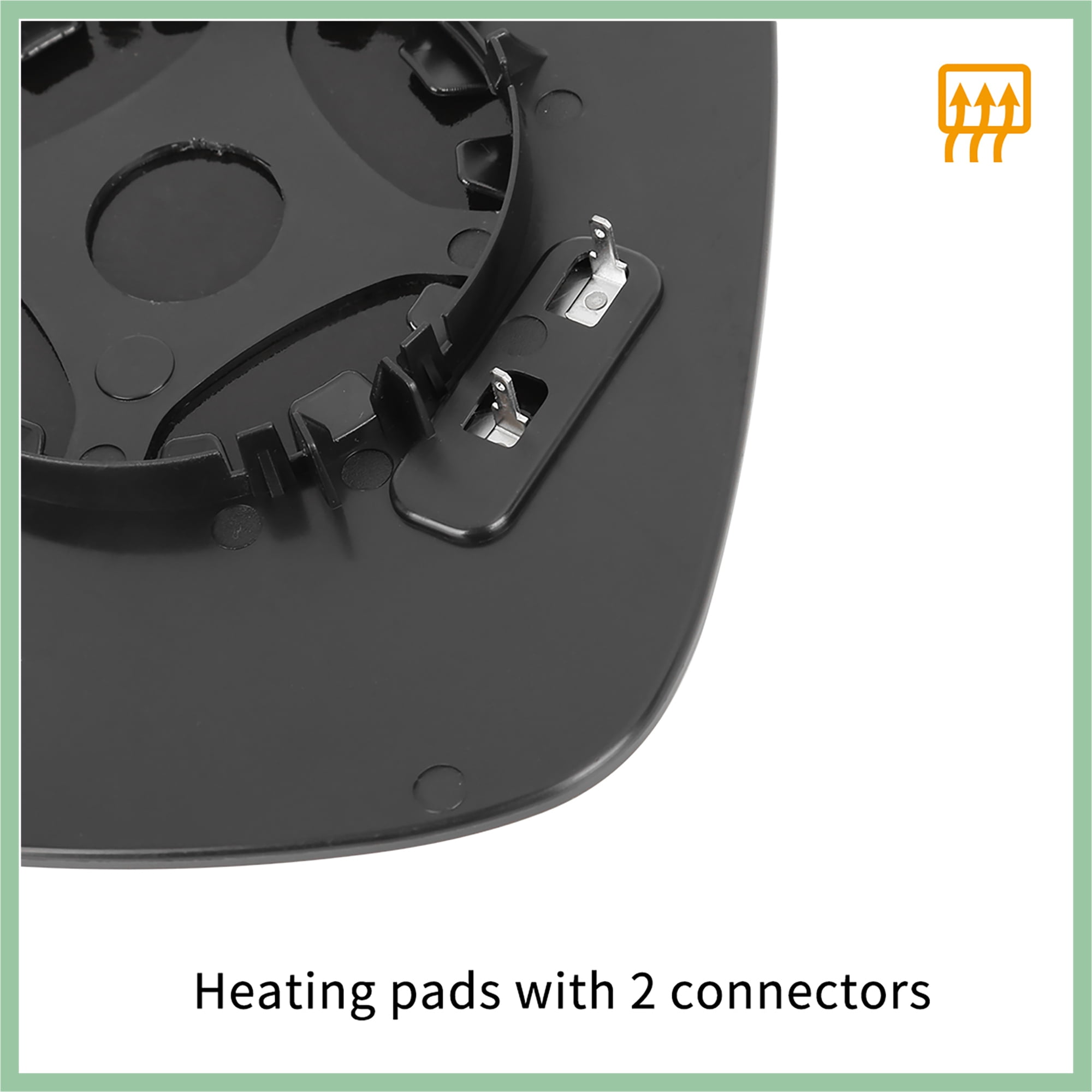 Unique Bargains Mirror Glass Heated with Backing Plate Driver Side Rearview Mirrors