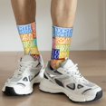 thumbnail image 6 of KLL USA MAP Print Cool Socks Men's Women's Crew Socks Funny Crazy Novelty Stockings, 6 of 6