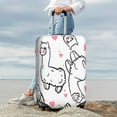 thumbnail image 4 of Wukai Alpacas and Hearts Elastic Luggage Cover: Personalized Protection for Your Suitcase - Fits 19~29-inch, Washable & Durable Travel Companion-Large, 4 of 8