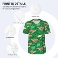 thumbnail image 5 of Rocae Leopard Print for Breathable Men's Baseball T-Shirt Fashionable Casual Baseball Jersey, Moisture-wicking Sportswear 4X-Large, 5 of 9