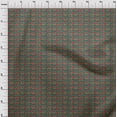 thumbnail image 3 of oneOone Georgette Viscose Fabric Leaves & Floral Block Decor Fabric Printed BTY 42 Inch Wide, 3 of 5