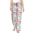 thumbnail image 2 of Lsque Donuts and Coffee Print Women's Pajama Pants, Lounge Pant - Comfortable Home Wear,Elastic Waistband, Stylish Design-Small, 2 of 9