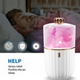 thumbnail image 7 of Rechargeable Salt Lamp - Himalayan Salt Lamp 2 in 1 Crystal Salt Lamp Essential Oil Diffuser, 7-Color Light Salt Lamp Night Light for Living Room, Bedroom, White, 7 of 7