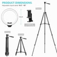 thumbnail image 2 of Soporte de trípode Ring Light Sensyne de 14 pulgadas con 50 pulgadas para smartphone, 2 of 6
