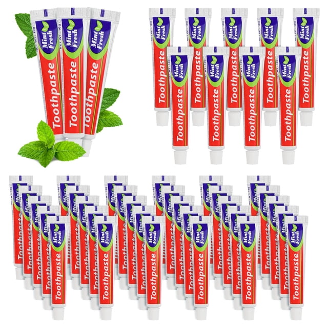 Pasta de dientes HOIQIRY, 100 tubos, extra pequeña, tamaño de viaje, 10 g
