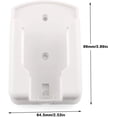 thumbnail image 4 of Remote Control Rack Holder White Wall-Mounted Organizer Self Adhesive Media Storage Box Case for Air Conditioner Controller White, 4 of 4