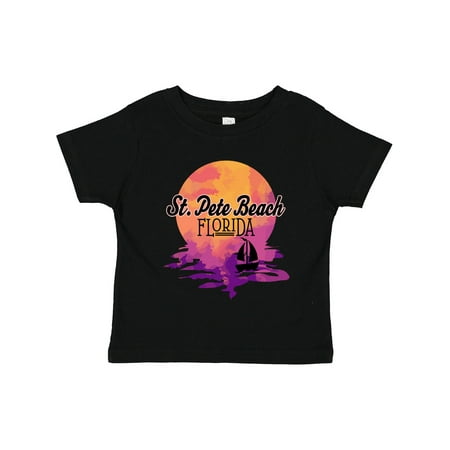 

Inktastic St. Pete Beach Florida Sunset Gift Toddler Toddler Girl T-Shirt