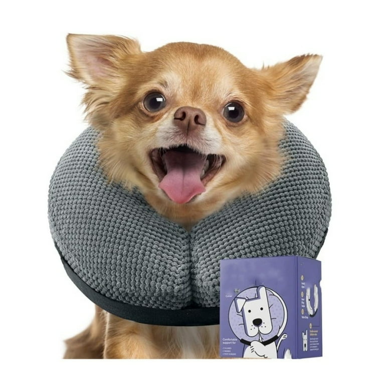 Post Surgery Recovery Collar for Pets Inflatable Soft Anti Lick