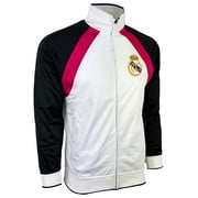Mens Real Madrid Jacket, Licensed Real Madrid Full Zip Track Jacket Adult Sizes (XL)