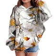 thumbnail image 2 of JUMEYU Girls Hoodies Teen Girls Crop Top Hoodies Kids Youth Long Sleeve Hoodie Hooded Sweatshirt Pullover Size 7-8 (Light Gray,7-8 Years), 2 of 7