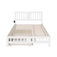 thumbnail image 4 of AFI Tahoe Queen Wood Platform Bed with Headboard Footboard & Twin-XL Trundle, White, 4 of 7