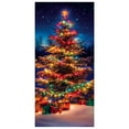 thumbnail image 2 of Christmas Door Curtain Door Cover Christmas Tree and Door Cover Decorative Tapestry Holiday Party Door Curtain Tapestry Door Cover Christmas Party Decoration, 2 of 7