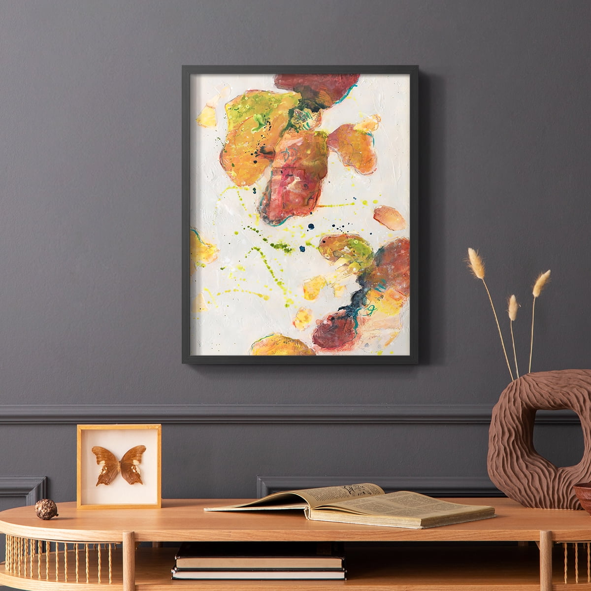 Attracting Love II Framed Print in Black Solid Wood Framed Print No Nail Hanging