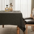 thumbnail image 1 of BALCONY & FALCON Rectangular Faux Linen Tablecloth Waterproof Table cloth used for Gatherings, Restaurants, Kitchens, Banquets (Updated Modern Gray, 55x95), 1 of 6