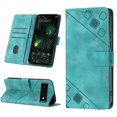 thumbnail image 1 of Compatible with Google Pixel 6 Pro Classic Embossed PU Leather Case with Card Holder Shockproof Cover, 1 of 5