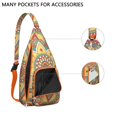 thumbnail image 2 of Waterproof Hiking Backpack Sling Bag for Women – Lightweight Crossbody Bag with Adjustable Strap, Multipurpose Chest Bag for Travel & Outdoor Adventures – Mandala Zen Geometric Design, 2 of 4