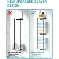 thumbnail image 4 of ANHXN Towel Racks for Bathroom,Wall Towel Holder with Wood Shelf, Metal Wall Mounted Towel Rack Bathroom Organizers and Storage, 4 of 5