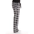 thumbnail image 2 of #followme Ultra Soft Fleece Men's Plaid Pajama Pants with Pockets (Black & Grey Buffalo Plaid, XXX-Large), 2 of 3