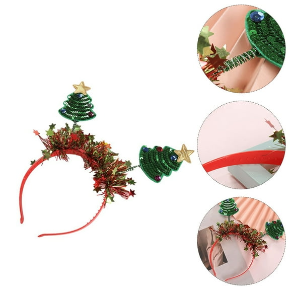 Raindrops  Headdress Christmas Hair Accessories for Women Xmas Party Headwear