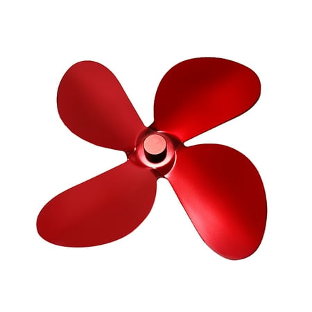 

GiliGiliso Clearance 4 Blade for Heat Powered Wood Stove Fan Wood Log Burner Fireplace Friendly Fan