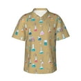 thumbnail image 1 of Balery Chemistry Class Camisas hawaianas de manga corta para hombre, camisas playeras de corte holgado, camisas de vacaciones con botones,Medium, 1 of 7