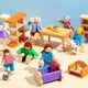 thumbnail image 4 of Juego de casas de muñecas de madera Skylety Pretty Style con 10 figuras, 4 of 7
