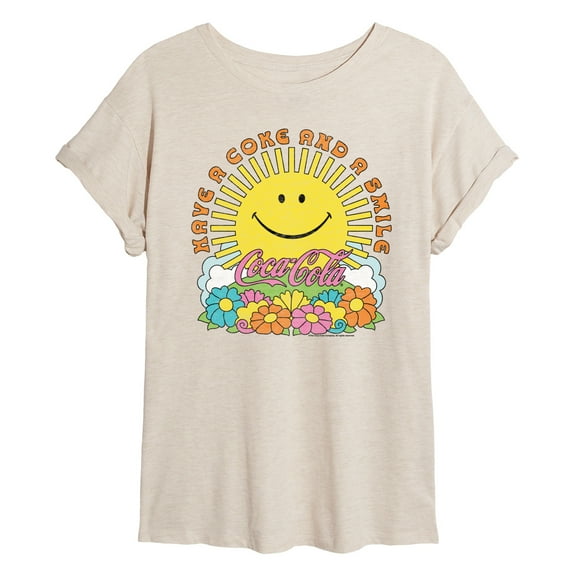 Coca-Cola - Sun Have A Coke And Smile - Women's Oversized Graphic T-Shirt