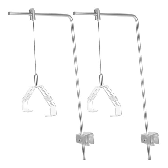 Pawsdot 2Pcs Durable Aluminum Light Bracket Stand for Fish Tank Easy Installation