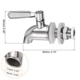 thumbnail image 2 of Unique Bargains Distributeur de Boissons Bec de Remplacement, Robinet de Remplacement de Robinet de Robinet de Robinet de Distributeur d'Eau en Acier Inoxydable 1Set (16x11mm, Argent), 2 of 6