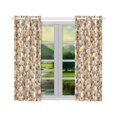 thumbnail image 2 of BSDHOME Beach Pebbles Window Curtain Kitchen Curtain 26x39 inches (Two Piece), 2 of 3