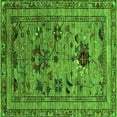 thumbnail image 1 of Ahgly Company Indoor Square Oriental Green Industrial Area Rugs, 6' Square, 1 of 4