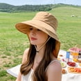 thumbnail image 6 of RYDCOT Sun Hat, Outdoor Wide Brimmed Sun Protection Hat, Windproof Fisherman Hat, Breathable Sun Hat, Travel Leisure Hat Spring and Summer Sunscreen Hat, 6 of 6