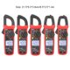 thumbnail image 5 of Multímetro digital profesional Eigraketly con pinza amperimétrica multifuncional rojo, 5 of 6
