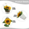 thumbnail image 3 of Sunflower Potted Plant High Quality Package Contents Artificial Potted Plant, 3 of 12