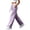 Purple, variant on LIaqionyy Women's Straight Leg Pants Drawstring Elastic Waist Casual Lightweight Fashion Trousers with Pockets