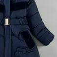 thumbnail image 5 of newwalpole Girls' Winter Puffer Jacket Thickened Overcoat Winter Coat with Fuzzy Lined Hood Waterproof Heavy Parka Warm Navy for Size 3-4 Years, 5 of 8