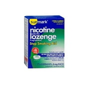 sunmark Nicotine Lozenges 4 mg, Package of 72