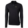thumbnail image 2 of Men's Cutter & Buck Black Idaho Vandals Big & Tall Virtue Eco Pique Recycled Quarter-Zip Pullover Top, 2 of 3