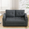 thumbnail image 5 of Holaki Folding Futon Sleeper Sofa with Pull Out Couch Bed,Modern Velvet Loveseat Sleeper Convertible to Full Size Floor Couches Bed for Living Room Bedroom Small Space,4 Color, 5 of 18