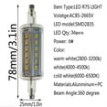 thumbnail image 2 of 2pcs LED R7S 360 Degrees R7S 22x78mm 5w Ce Rohs High Luminance R7s ,Energy Efficient, 2 of 2