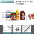 thumbnail image 5 of Sorbus Fridge Organizer on Wheels - Rolling Fridge Organizers and Storage Clear Design with Dividers & Handles for Kitchen Organization and Storage (Curved Top, Medium - 2 Pack), 5 of 7
